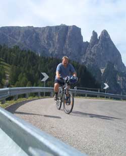 Alfredo der langsamsten Bergfahrer Europa's